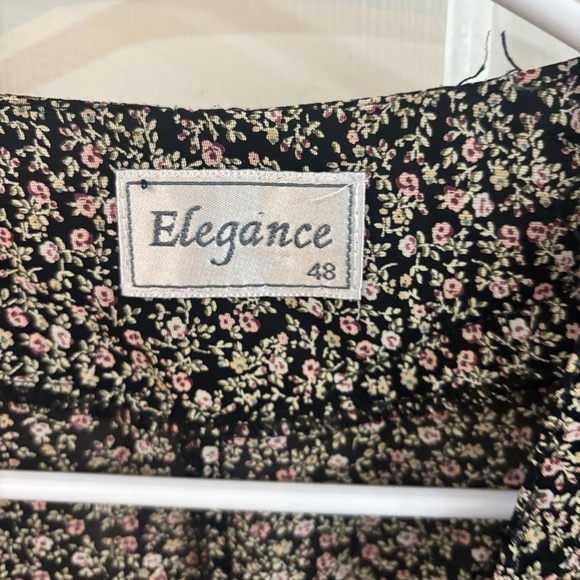 vintage floral single button oversized flowy shirt *taking offer - Picture 3 of 5